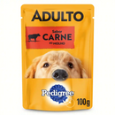 Ração Úmida Cães Carne ao Molho Sachê Saboroso 100g